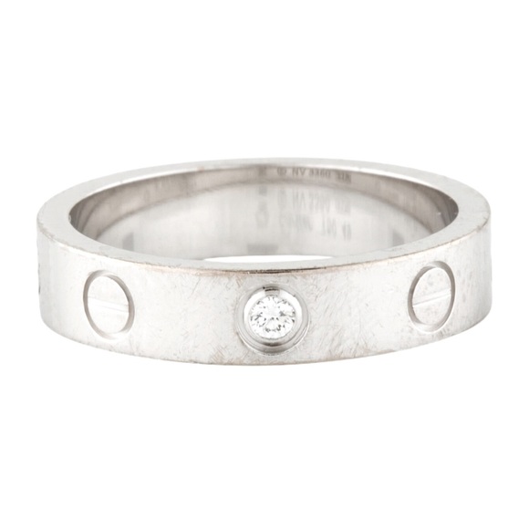 Cartier 1 diamond Love Ring - Picture 3 of 4